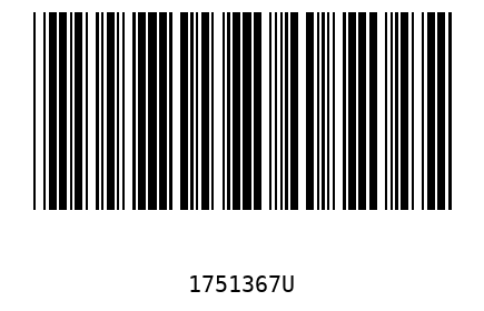 Bar code 1751367