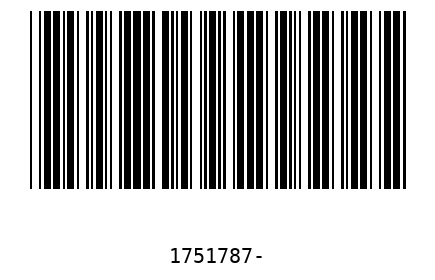Barra Código 1751787