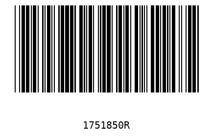 Bar code 1751850
