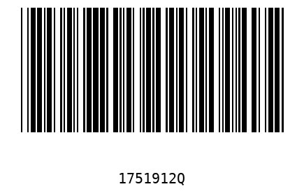 Bar code 1751912
