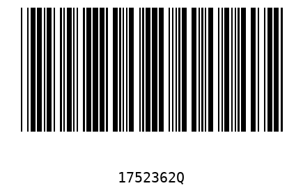 Bar code 1752362