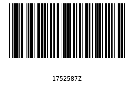 Bar code 1752587