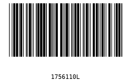 Bar code 1756110