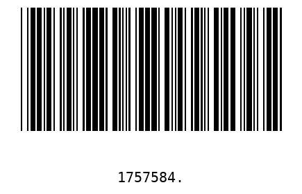 Bar code 1757584