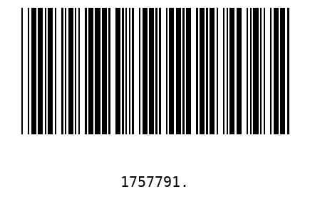 Bar code 1757791