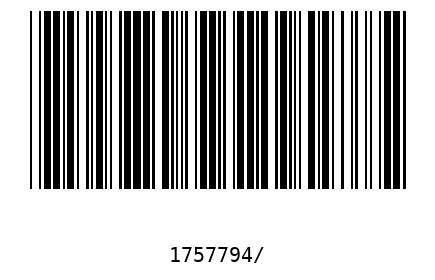 Barcode 1757794