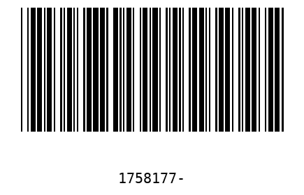 Bar code 1758177
