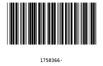 Bar code 1758366