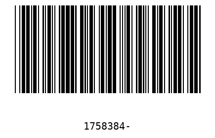 Barra Código 1758384