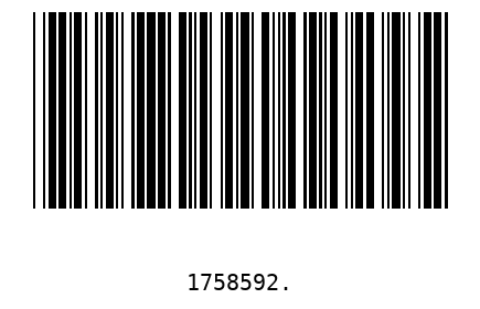 Bar code 1758592