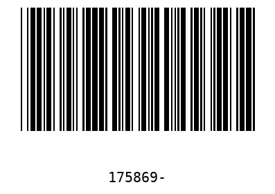 Bar code 175869