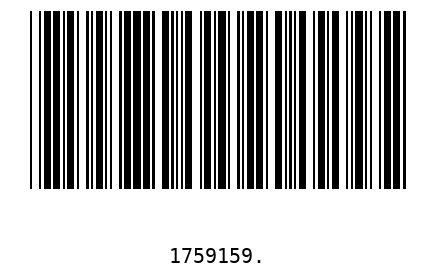 Bar code 1759159