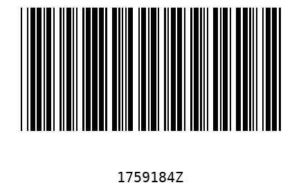 Bar code 1759184