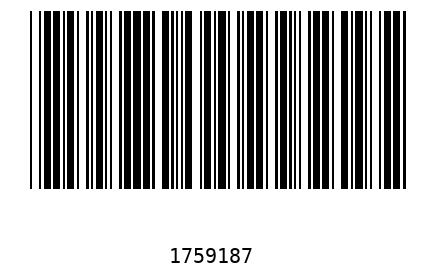 Bar code 1759187