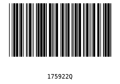 Barcode 175922