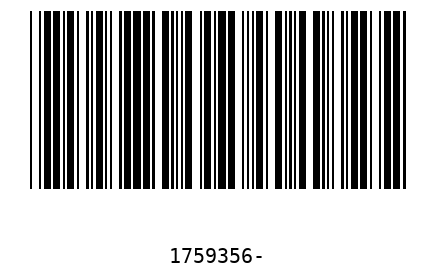 Barra Código 1759356