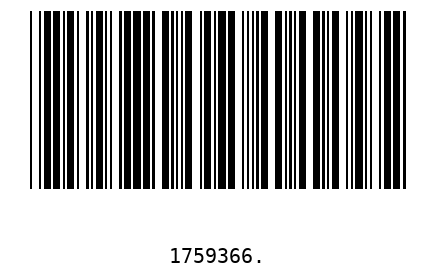 Bar code 1759366