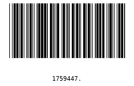 Barcode 1759447