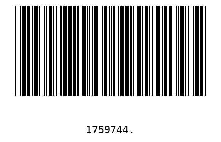 Barcode 1759744