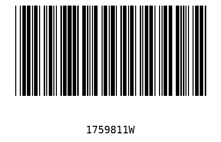 Bar code 1759811