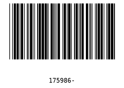 Barcode 175986