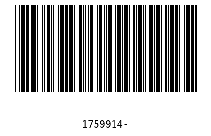 Bar code 1759914