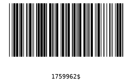 Barcode 1759962