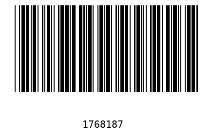 Bar code 1768187