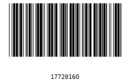 Bar code 1772016