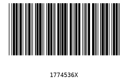Barcode 1774536