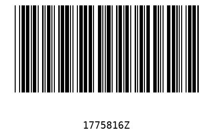 Bar code 1775816