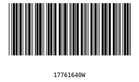 Barcode 17761640