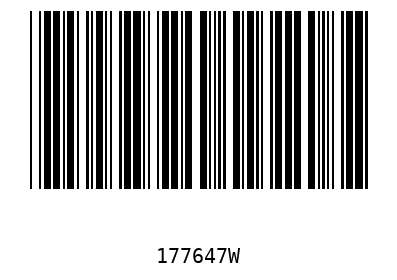Barcode 177647