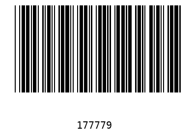 Barcode 177779