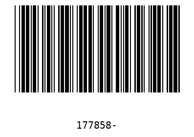 Barra Código 177858