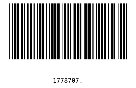 Barcode 1778707