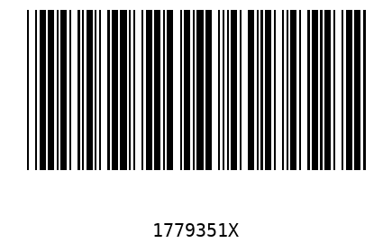Bar code 1779351