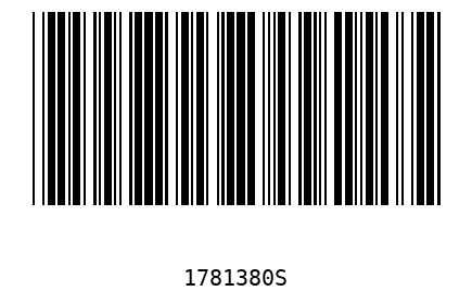 Bar code 1781380