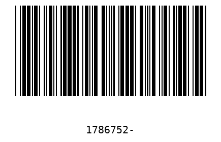 Bar code 1786752