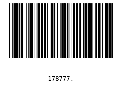 Bar code 178777