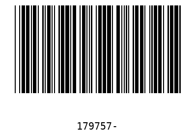 Bar code 179757
