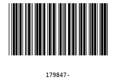 Barcode 179847