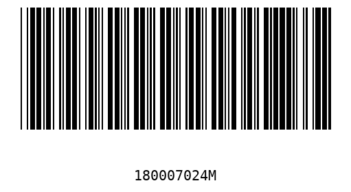 Barcode 180007024