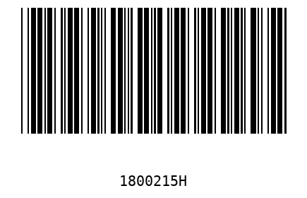 Barra Código 1800215
