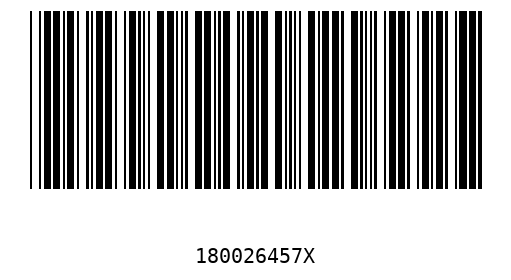 Barcode 180026457