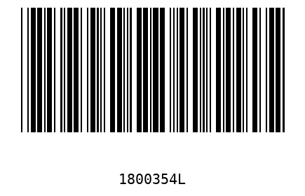 Barra Código 1800354