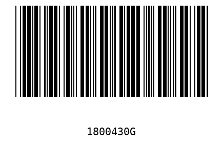 Barra Código 1800430