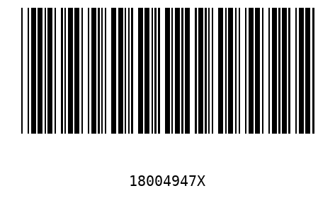 Barcode 18004947