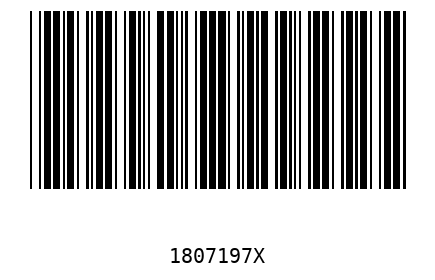 Bar code 1807197