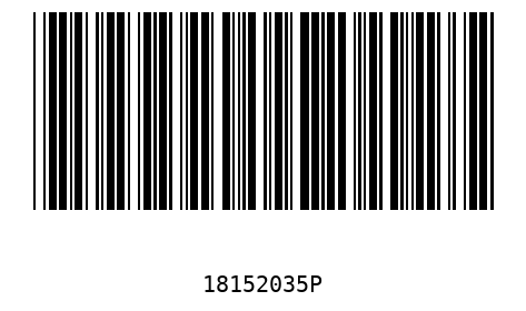 Bar code 18152035